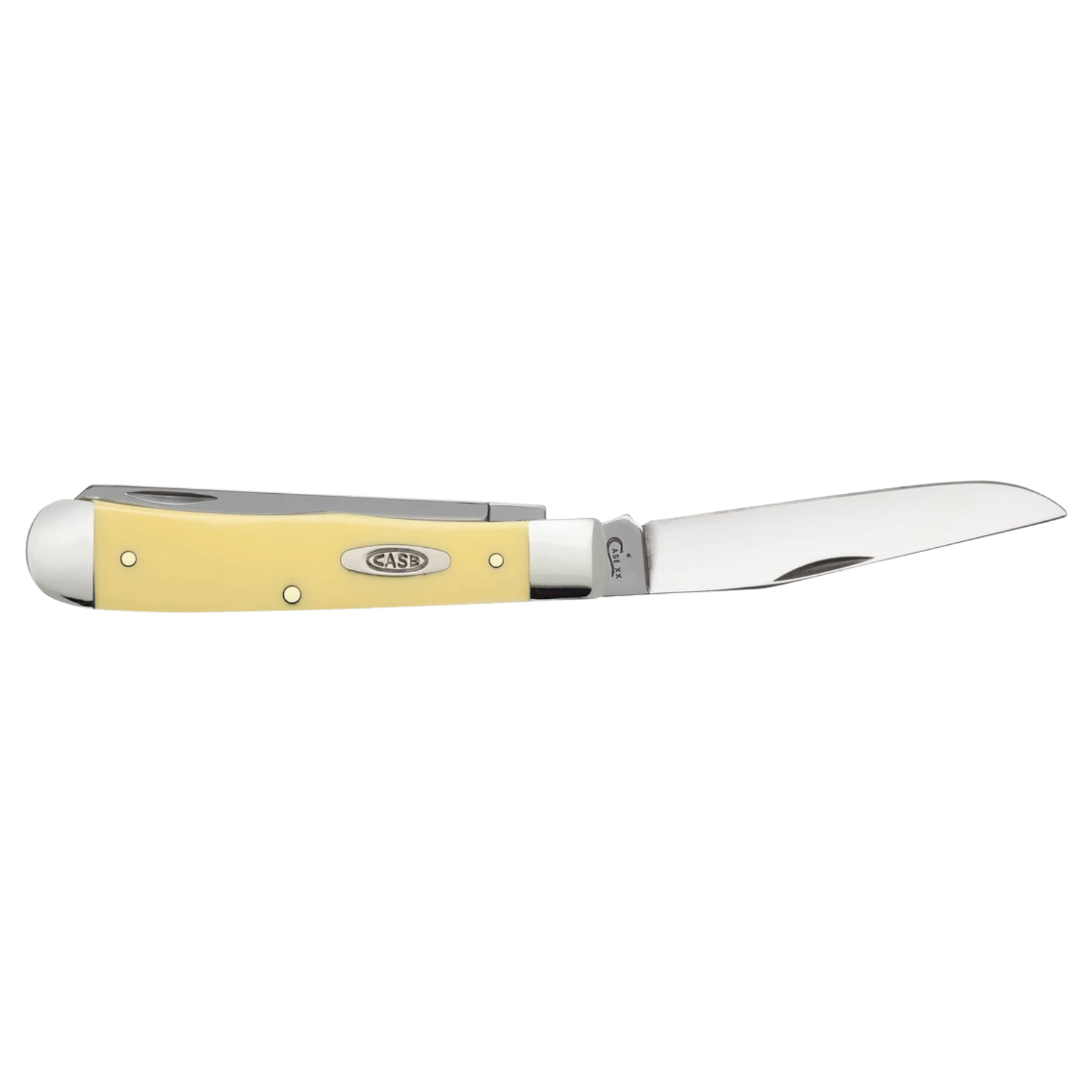Case Knives | Yellow Synthetic Smooth Trapper  | 00161