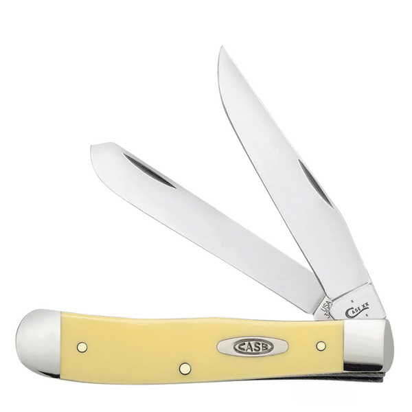 Case Knives | Yellow Synthetic Smooth Trapper  | 00161