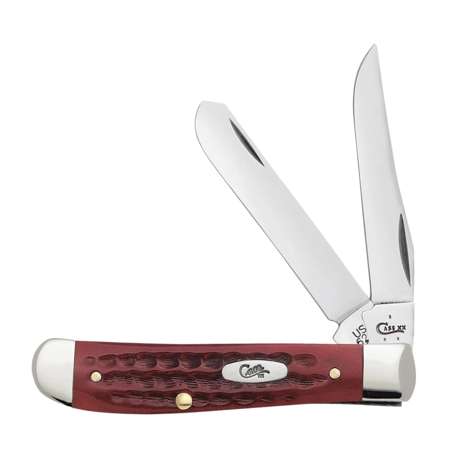 Case Knives | Pocket Worn Old Red Bone Corn Cob Jig Mini Trapper  | 00784