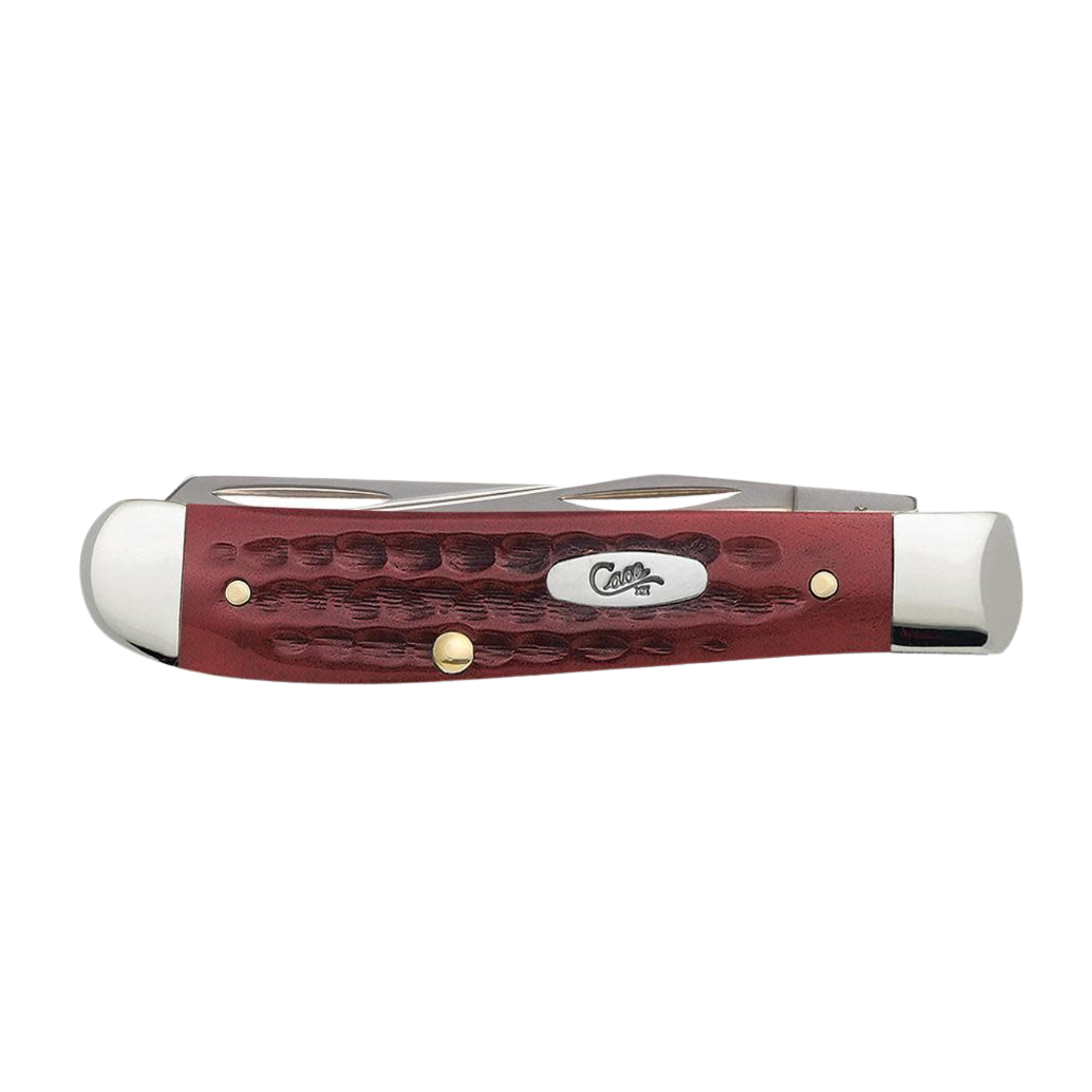 Case Knives | Pocket Worn Old Red Bone Corn Cob Jig Mini Trapper  | 00784