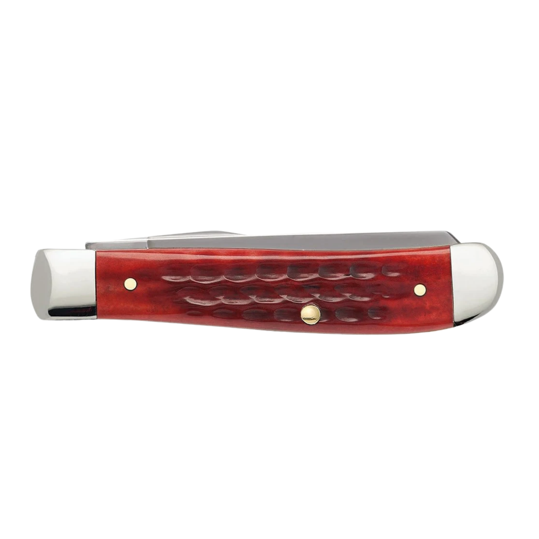 Case Knives | Pocket Worn Old Red Bone Corn Cob Jig Mini Trapper  | 00784