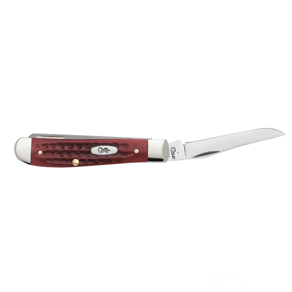 Case Knives | Pocket Worn Old Red Bone Corn Cob Jig Mini Trapper  | 00784