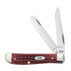 Case Knives | Pocket Worn Old Red Bone Corn Cob Jig Mini Trapper  | 00784