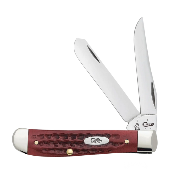 Case Knives | Pocket Worn Old Red Bone Corn Cob Jig Mini Trapper  | 00784