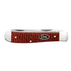 Case Knives | Smooth Dark Red Burlap Micarta® CS Mini Trapper | 12271