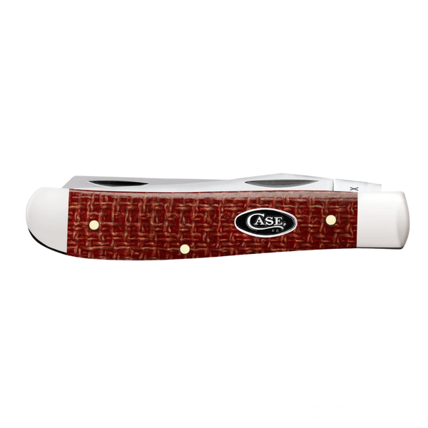 Case Knives | Smooth Dark Red Burlap Micarta® CS Mini Trapper | 12271