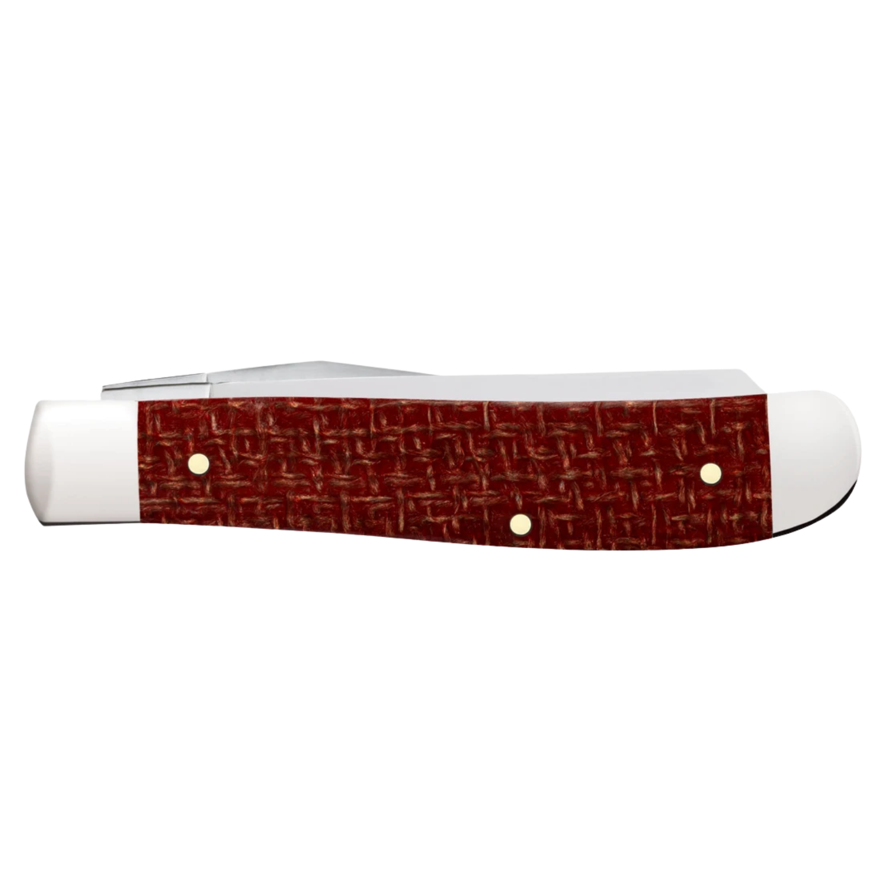 Case Knives | Smooth Dark Red Burlap Micarta® CS Mini Trapper | 12271