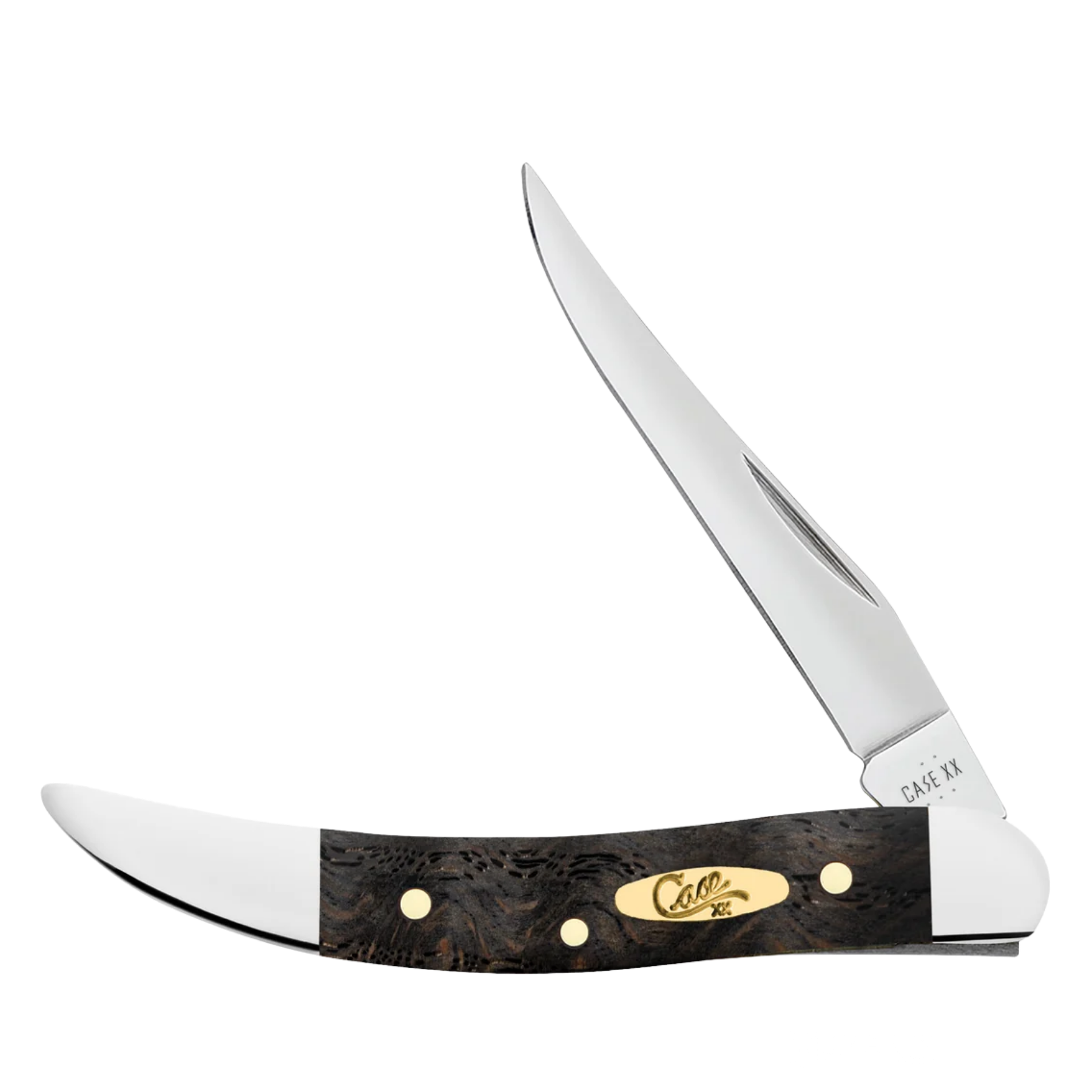 Case Knives | Smooth Black Curly Oak Wood Small Texas Toothpick | 14009