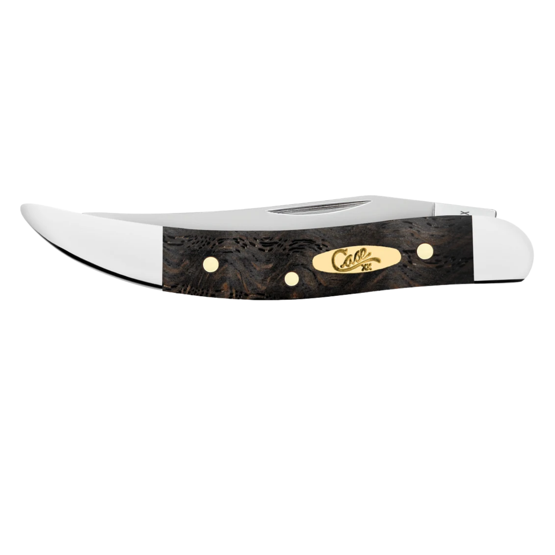 Case Knives | Smooth Black Curly Oak Wood Small Texas Toothpick | 14009