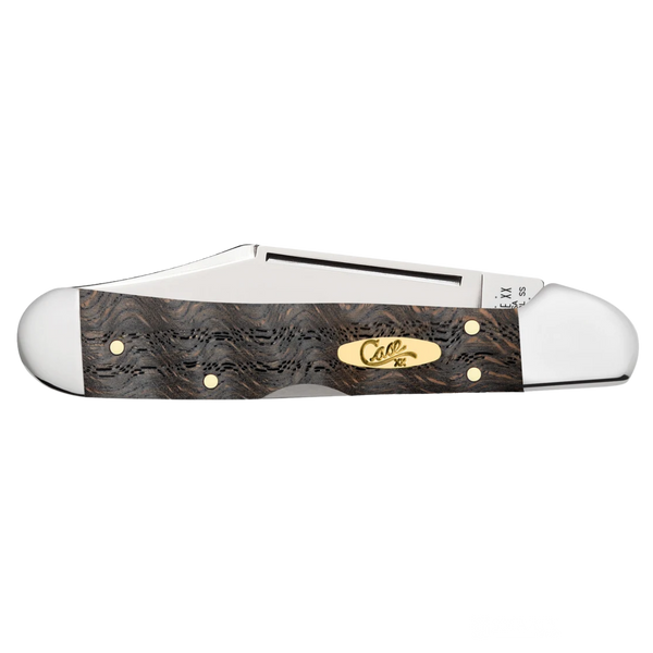 Case Knives | Smooth Black Curly Oak Wood Mini CopperLock® | 14010