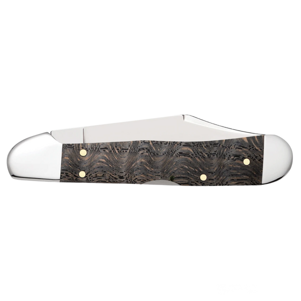 Case Knives | Smooth Black Curly Oak Wood Mini CopperLock® | 14010