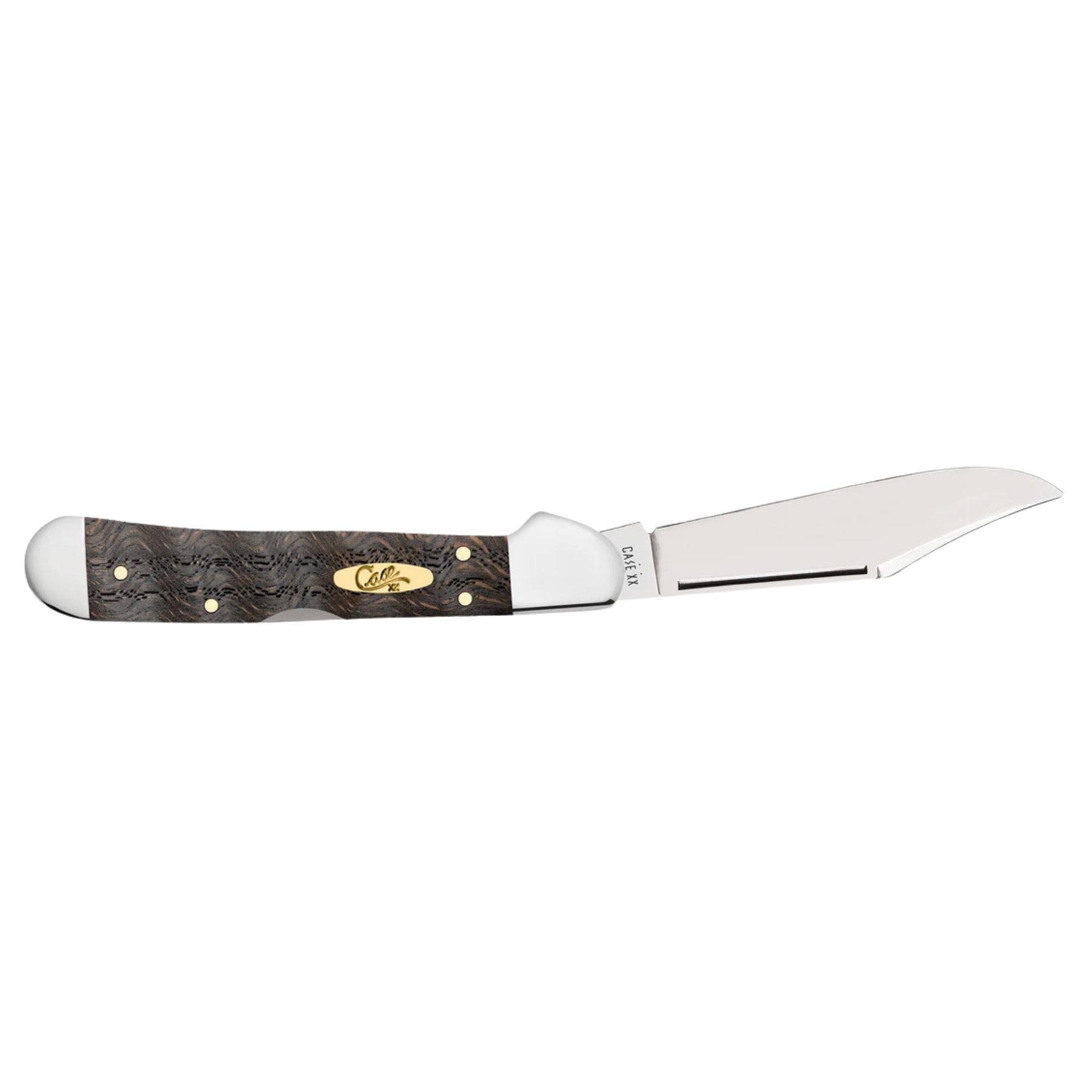 Case Knives | Smooth Black Curly Oak Wood Mini CopperLock® | 14010