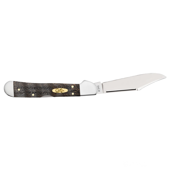 Case Knives | Smooth Black Curly Oak Wood Mini CopperLock® | 14010