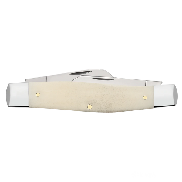 Case Knives | Smooth Natural Bone Large Stockman | 14025