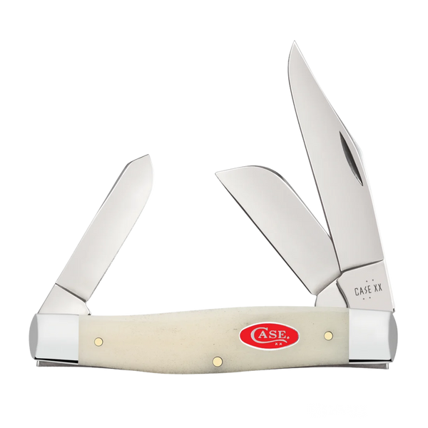 Case Knives | Smooth Natural Bone Large Stockman | 14025