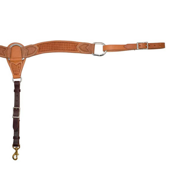 Cowboy Tack | 2" Golden Spider Stamp Breast Collar