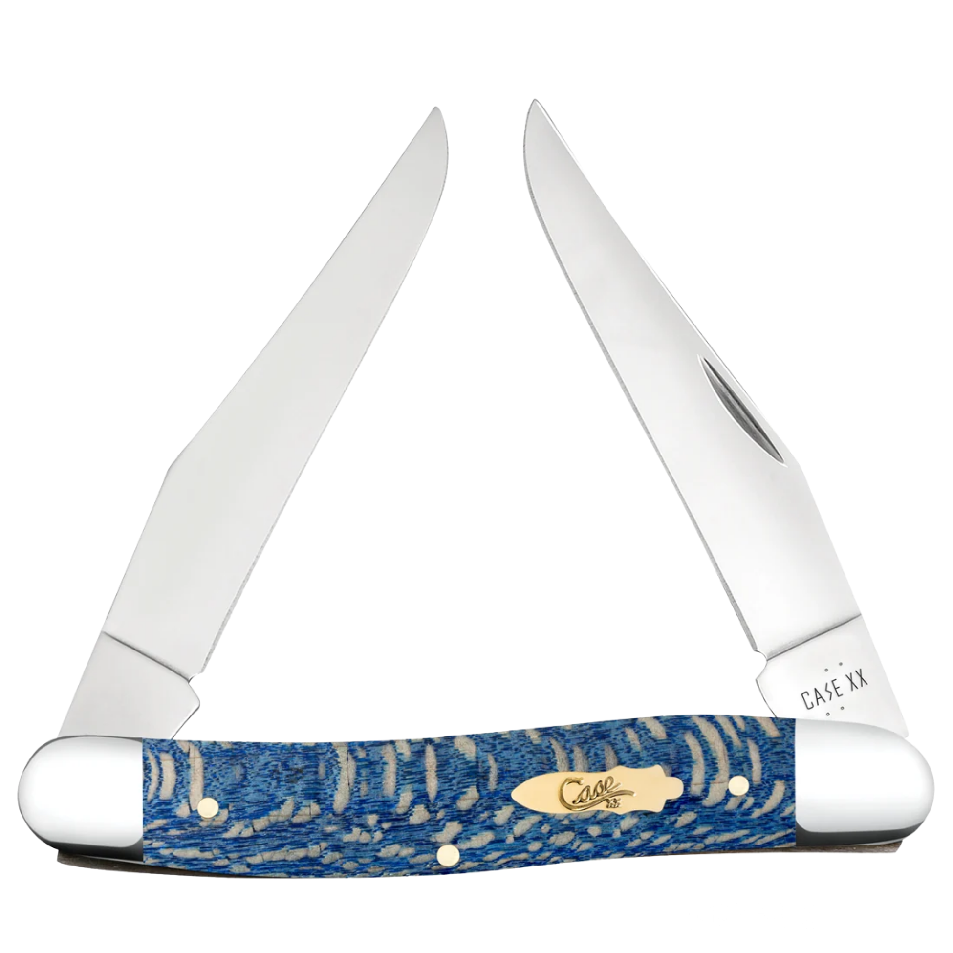 Case Knives | Smooth Blue Sycamore Wood Muskrat | 63737
