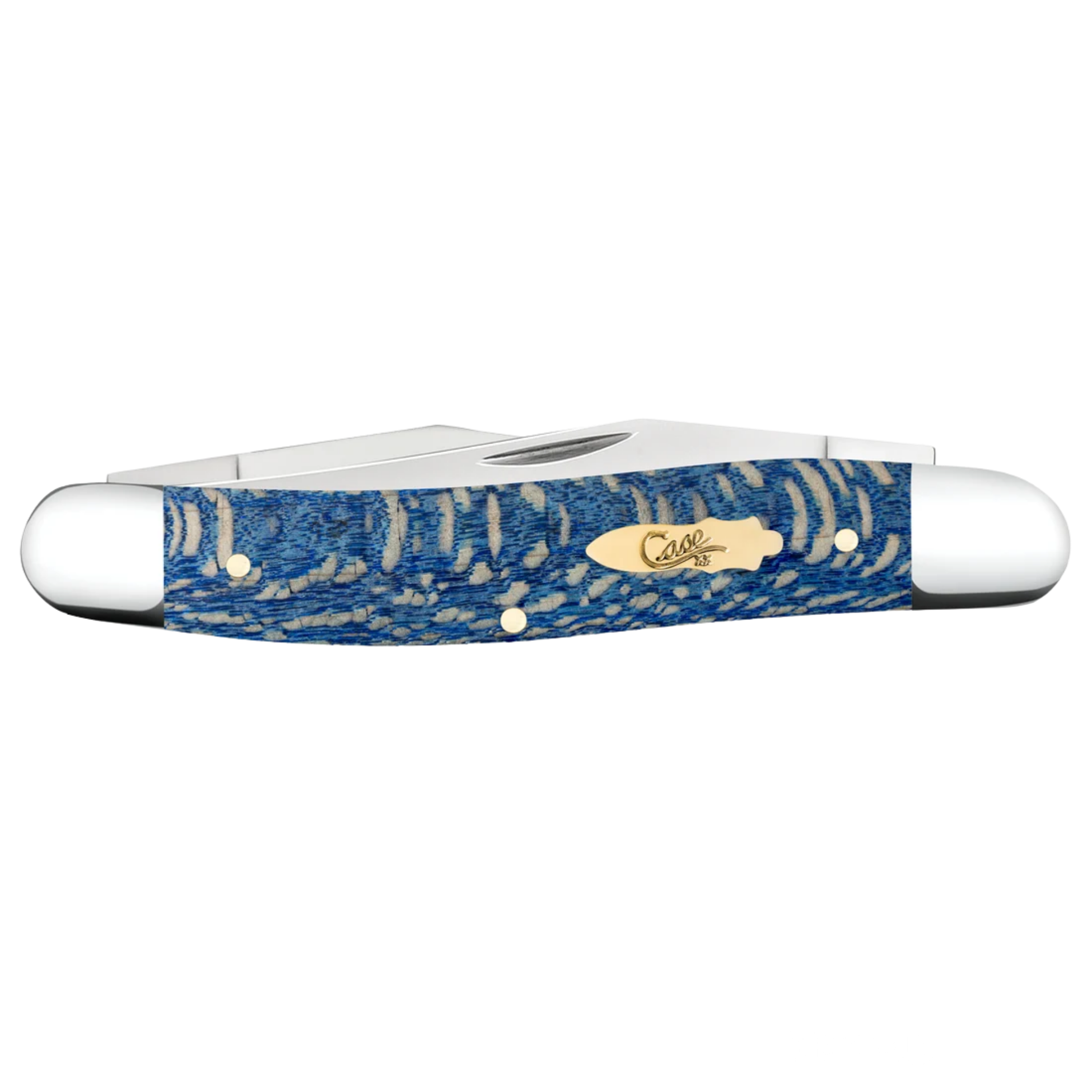 Case Knives | Smooth Blue Sycamore Wood Muskrat | 63737