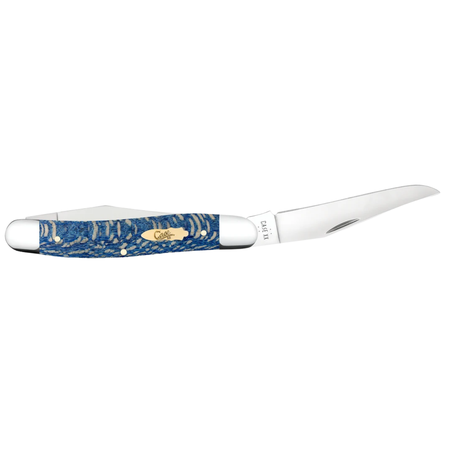 Case Knives | Smooth Blue Sycamore Wood Muskrat | 63737