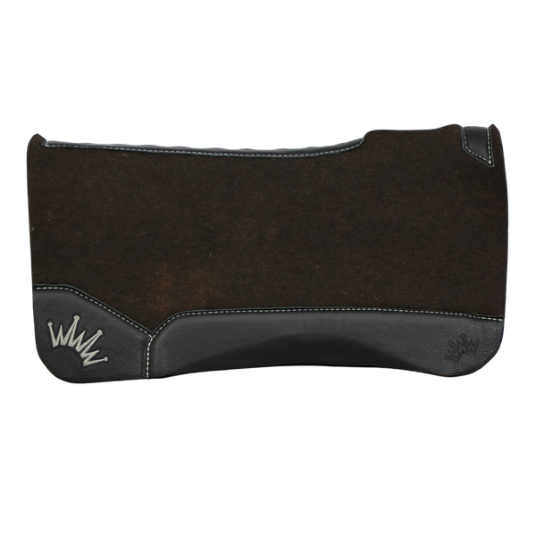 Best Ever Pads | Black Leather with Gray Crown | 1" OG | 32" x 32"