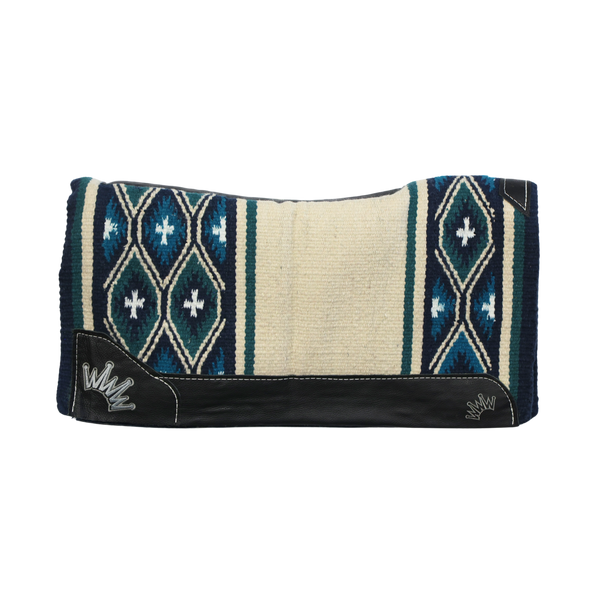 Best Ever Pads | Sequoyah Taupe Navy Teal Turqoise | 3/4" OG | 34"x36"