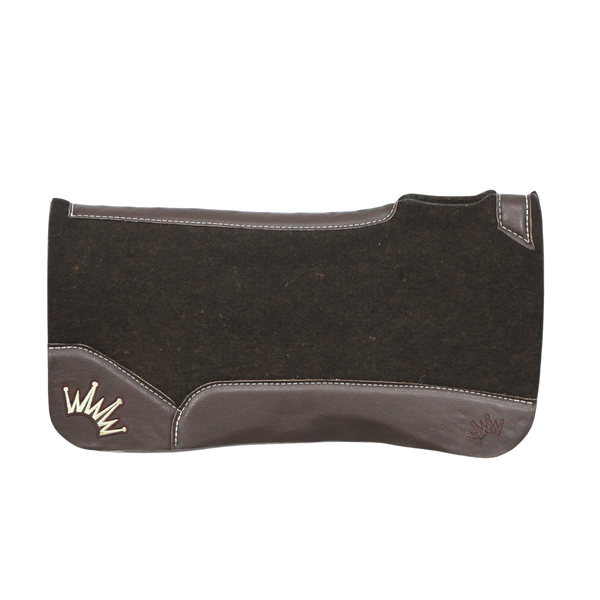 Best Ever Pads | Brown Leathers w/ Beige/Dark Brown Crown | 3/4" OG Fleece| 30"x30"