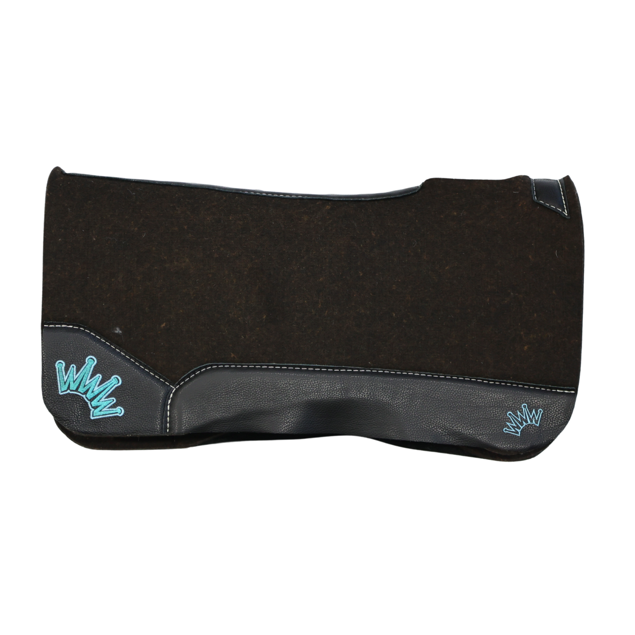 Best Ever Pads | Black Leathers w/Light Turquoise/Teal Crown | 1