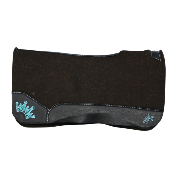 Best Ever Pads | Black Leathers w/Light Turquoise/Teal Crown | 1" OG | 32" x 32"