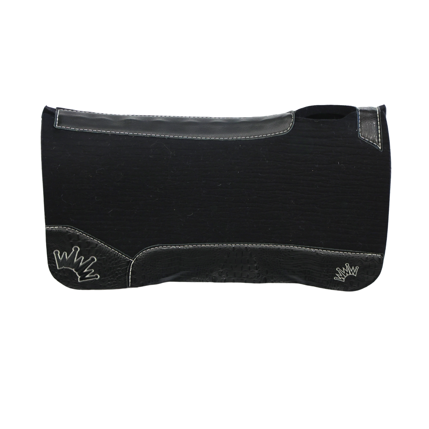 Best Ever Pads | Black Crocodile w/ Dark Gray/Black Crown | 3/4
