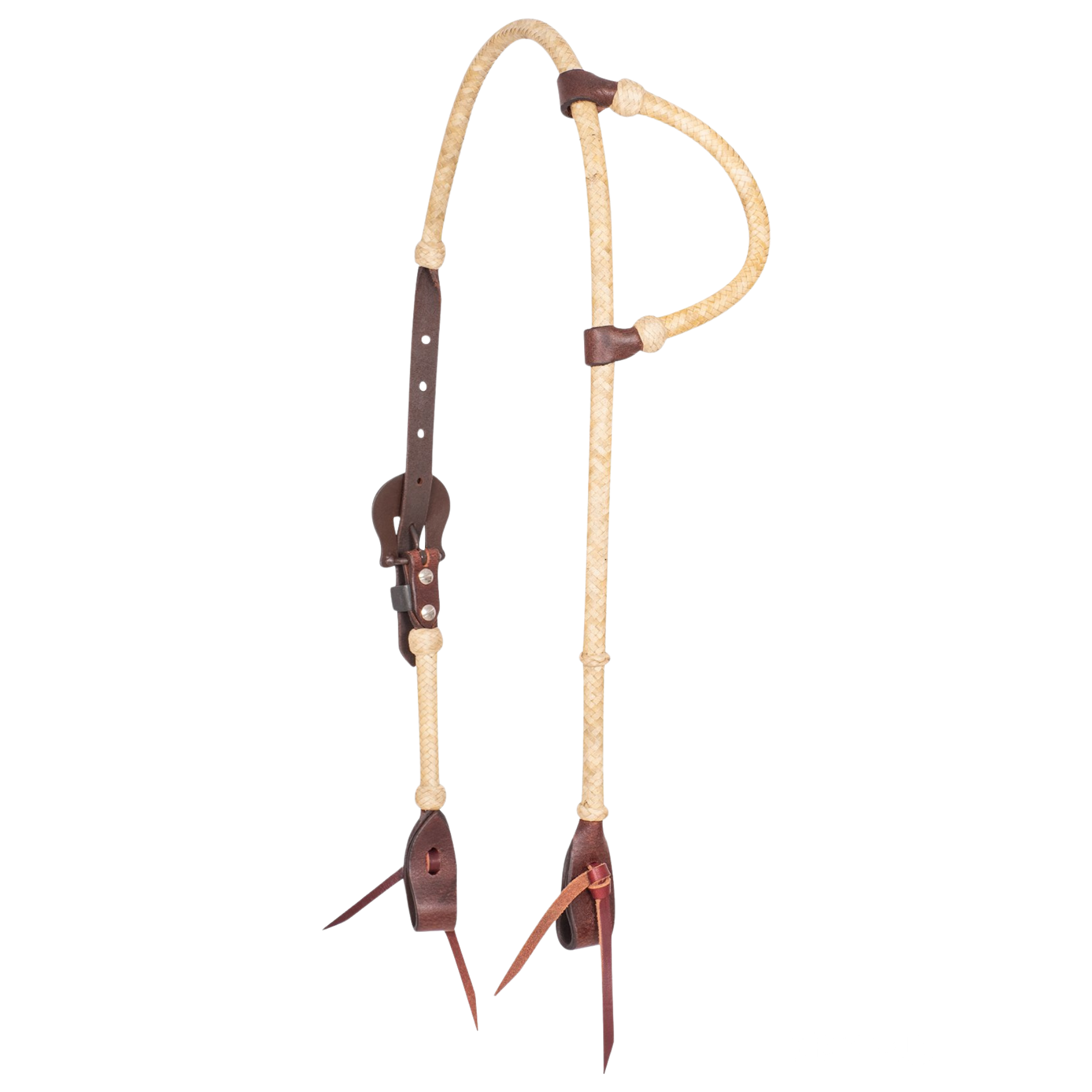 Cashel | Rawhide Braided Headstall with Browned Iron Buckle