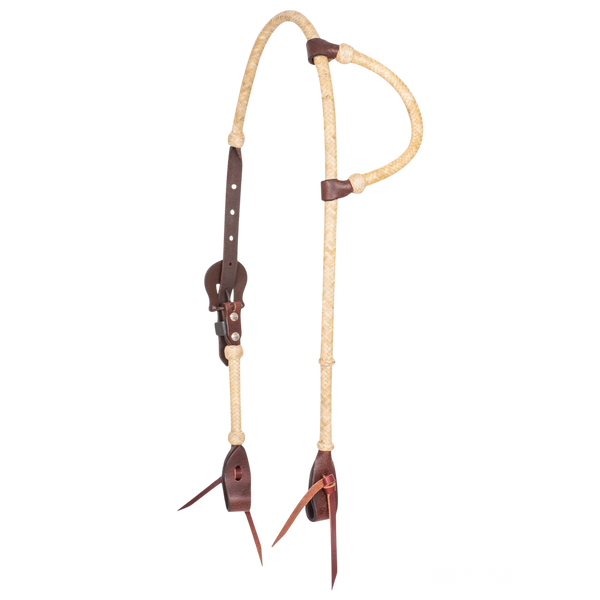 Cashel | Rawhide Braided Headstall with Browned Iron Buckle