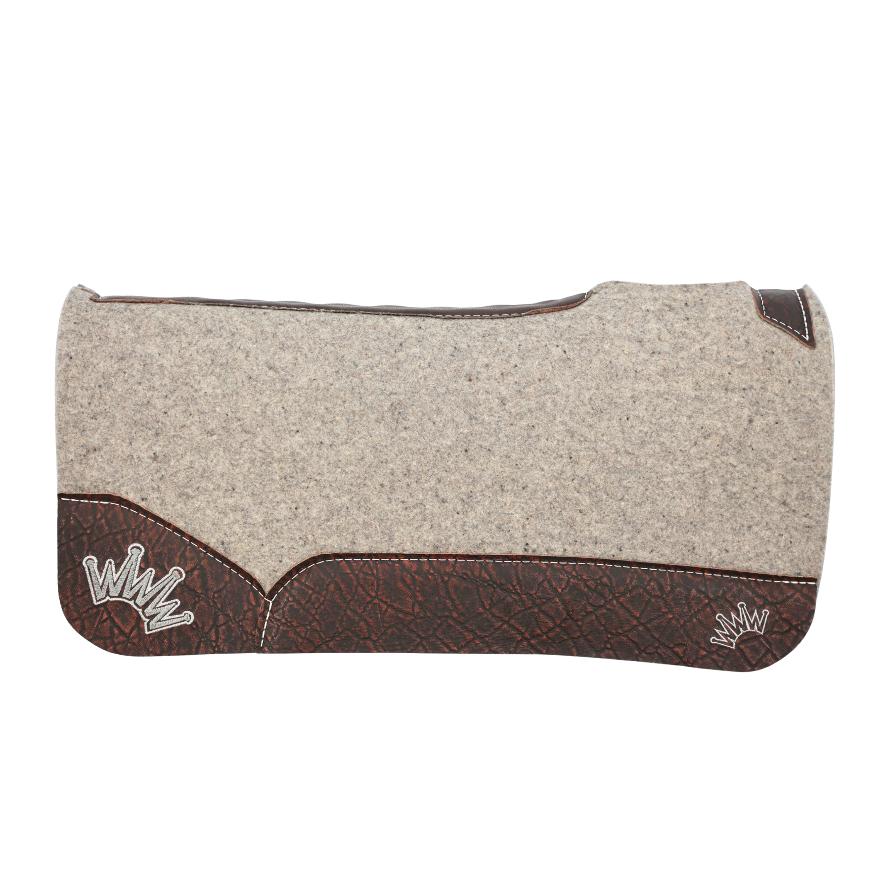 Best Ever Pads | Chocolate Elephant Leathers w/ Dark Gray/Silver Crown | 1