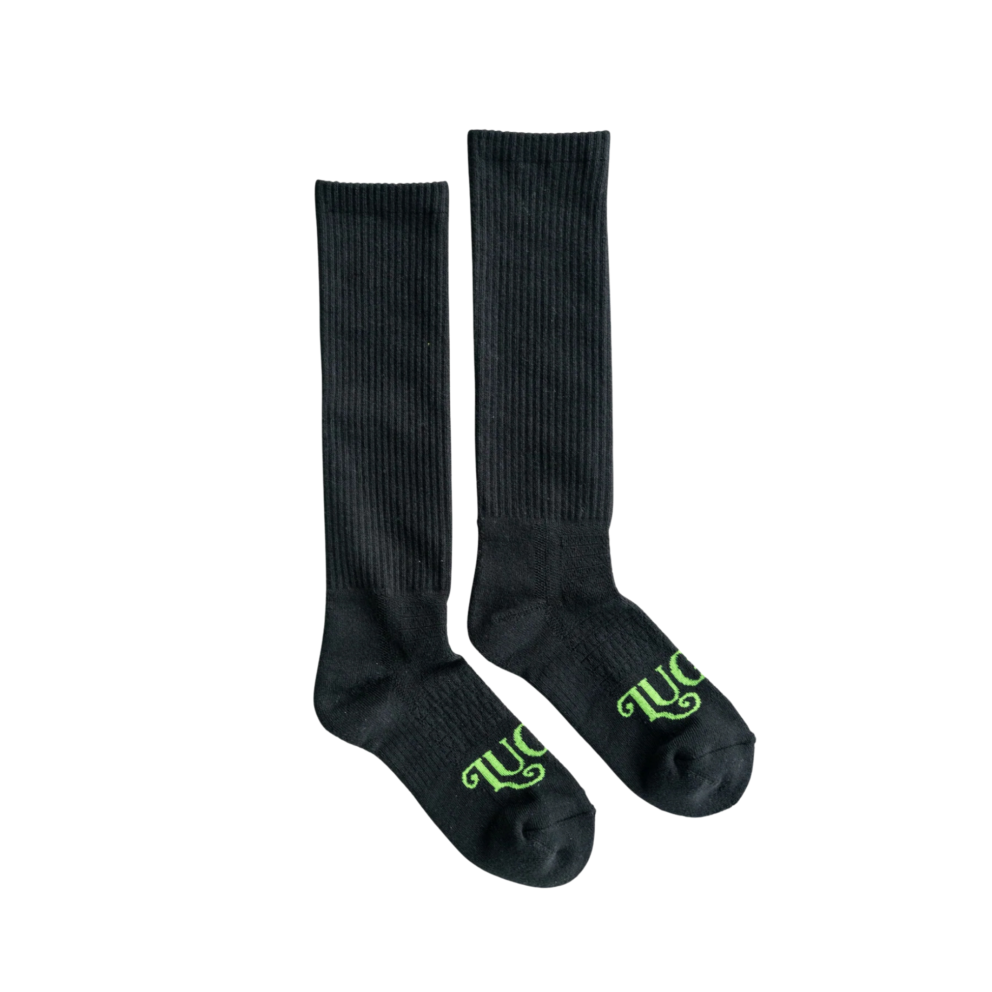 Lucky Chuck | The Cowboy Black | Performance Boot Socks