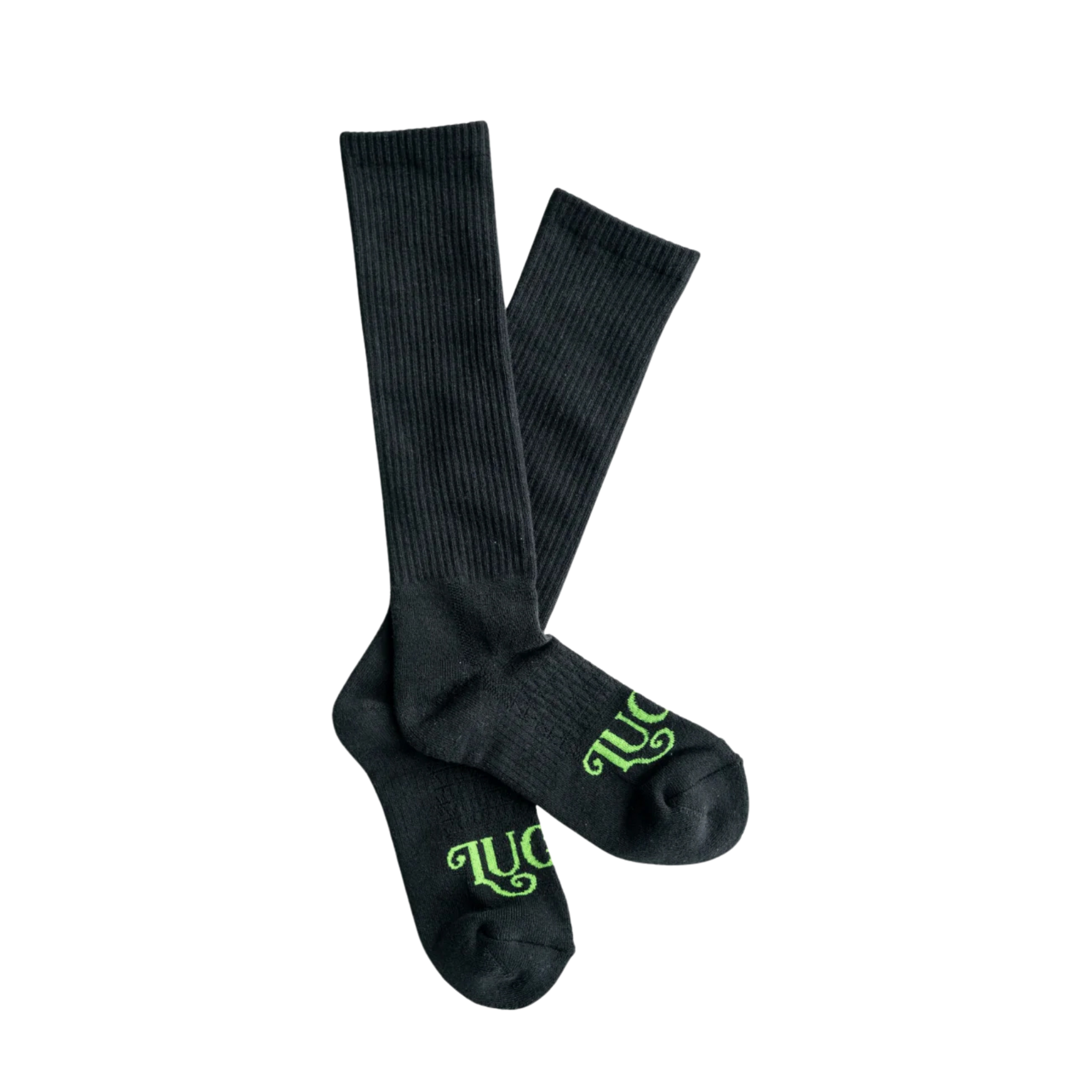 Lucky Chuck | The Cowboy Black | Performance Boot Socks