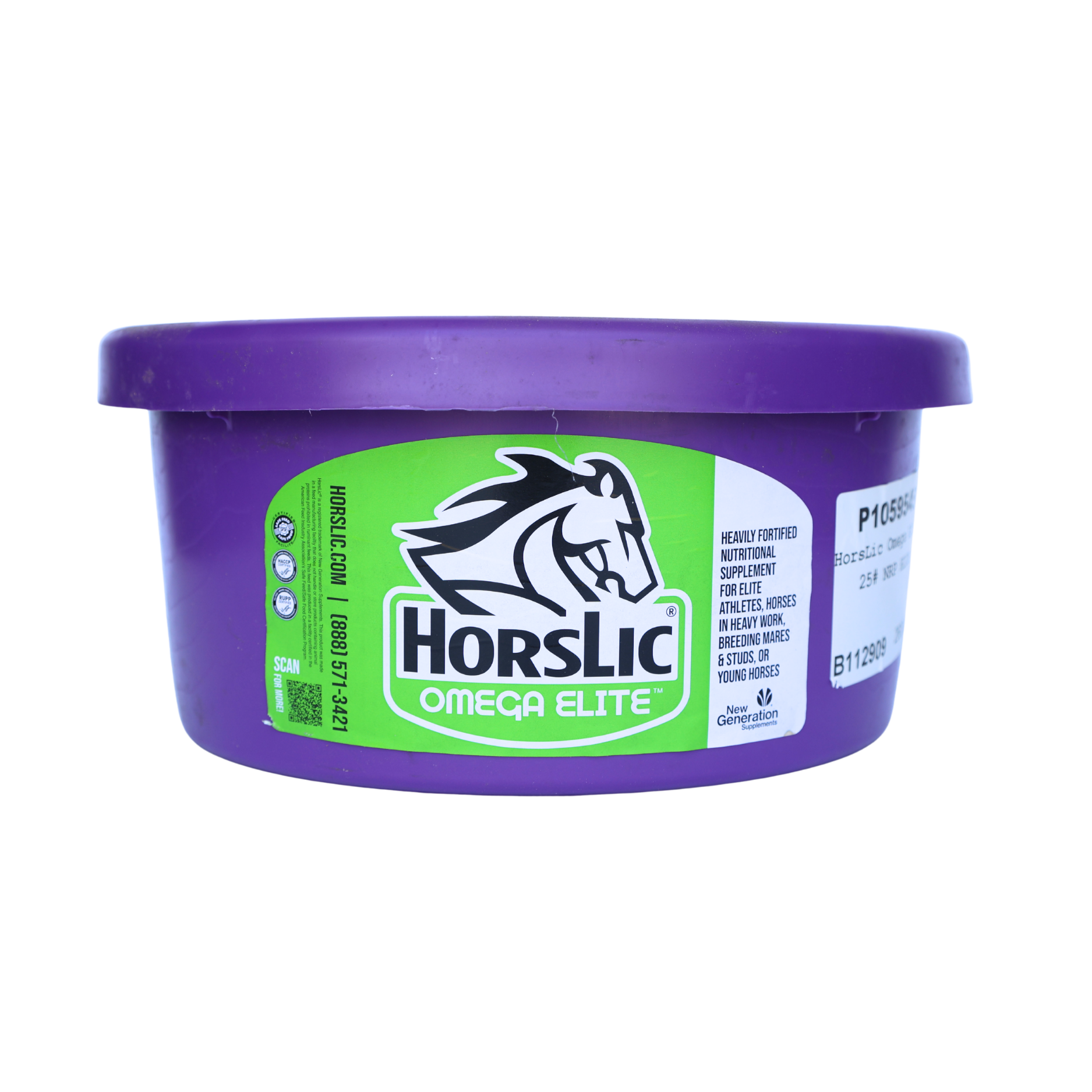 HorseLic | Omega Elite Equine Lick Tub | 25 lb