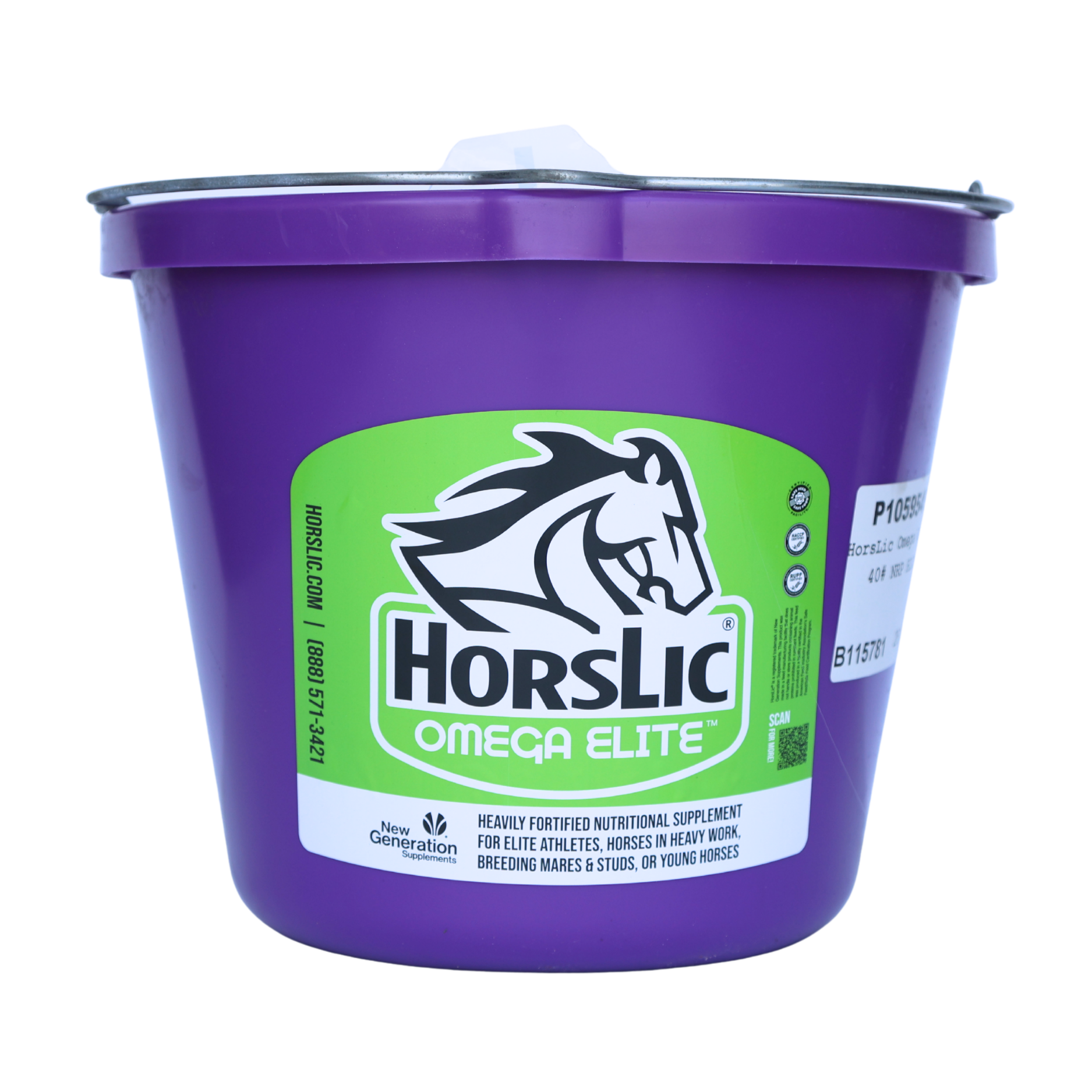 HorseLic | Omega Elite Equine Lick Tub | 40 lb