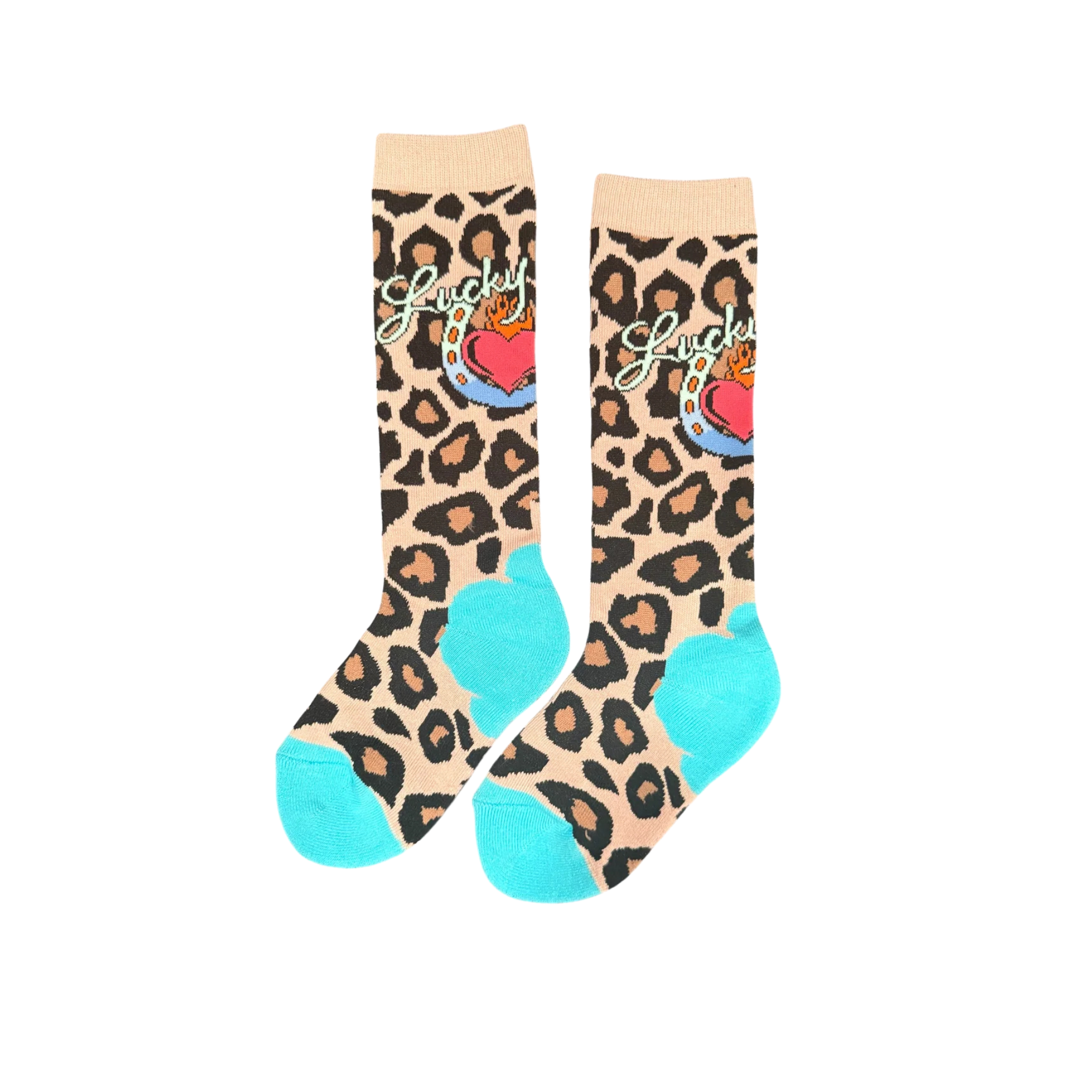 Lucky Chuck | Kids Lucky Leopard | Performance Boot Socks