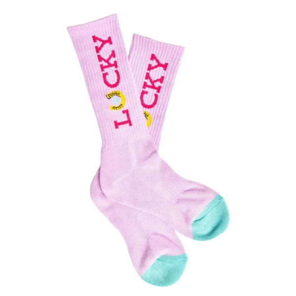 Lucky Chuck | Lucky Light Pink | Performance Boot Socks