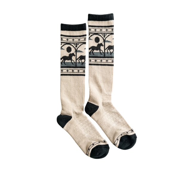 Lucky Chuck | Midnight Stampede | Performance Boot Socks