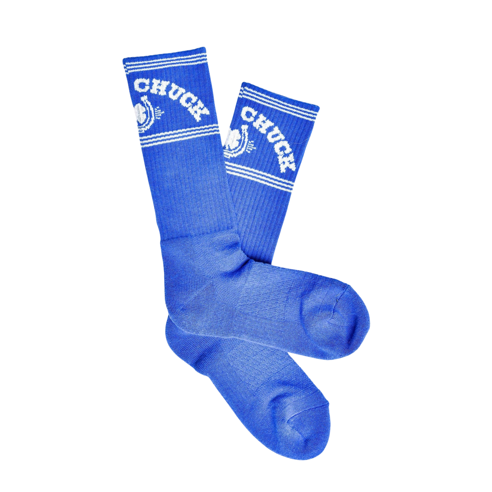 Lucky Chuck | Retro Lucky Chuck Blue | Performance Boot Socks