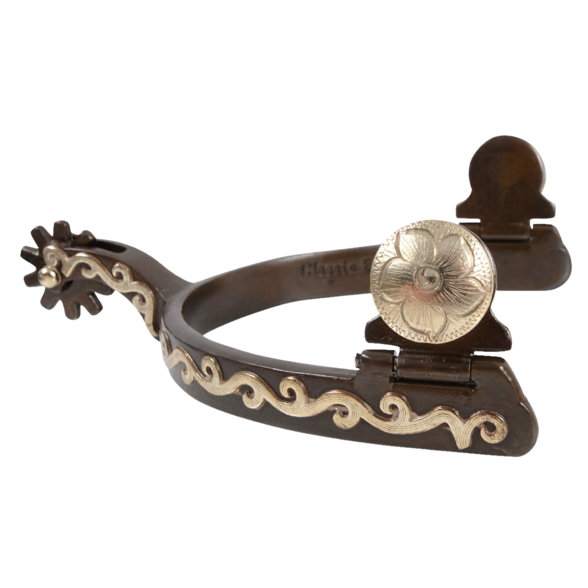Classic Equine | Flower Scroll Spurs 12 inch Band