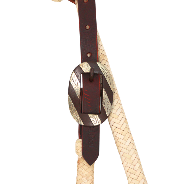Cashel | Rawhide Braided Headstall with Browned Iron Buckle