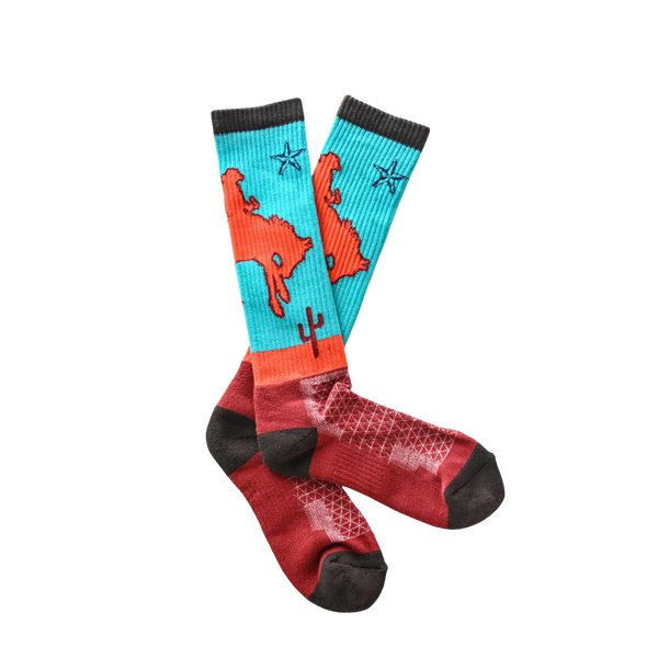 Lucky Chuck | Sunset Rodeo | Performance Boot Socks