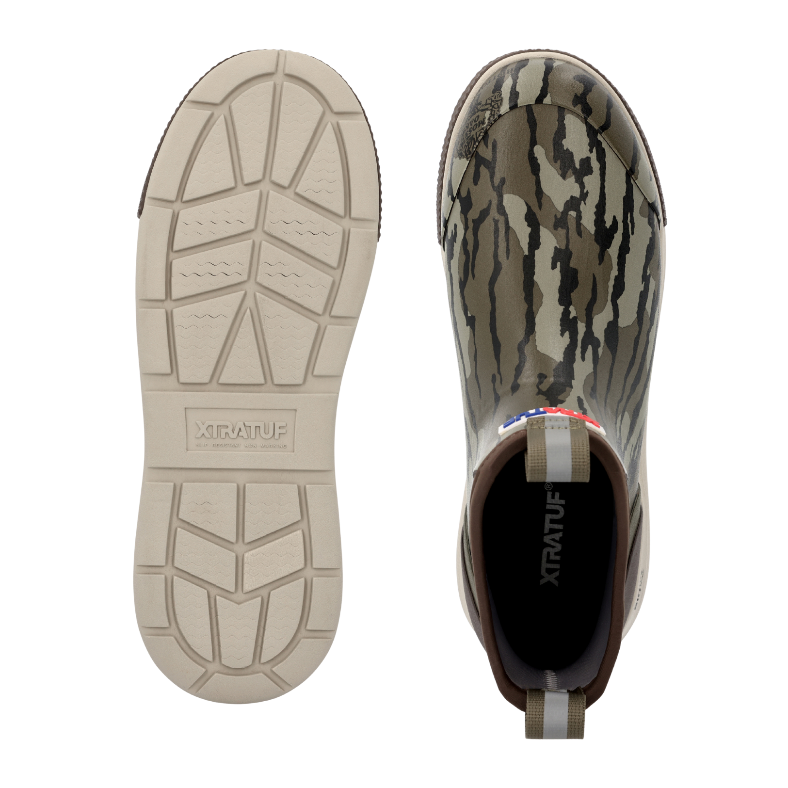 XTRATUF | Mens Ankle Deck Boot Sport | Mossyoak Bottomland