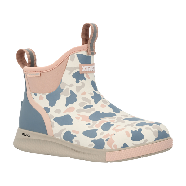 Xtratuf | Women's 6 in Ankle Deck Boot Sport | Ivory Duck Camo