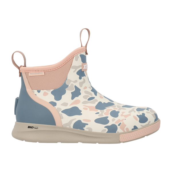 Xtratuf | Women's 6 in Ankle Deck Boot Sport | Ivory Duck Camo