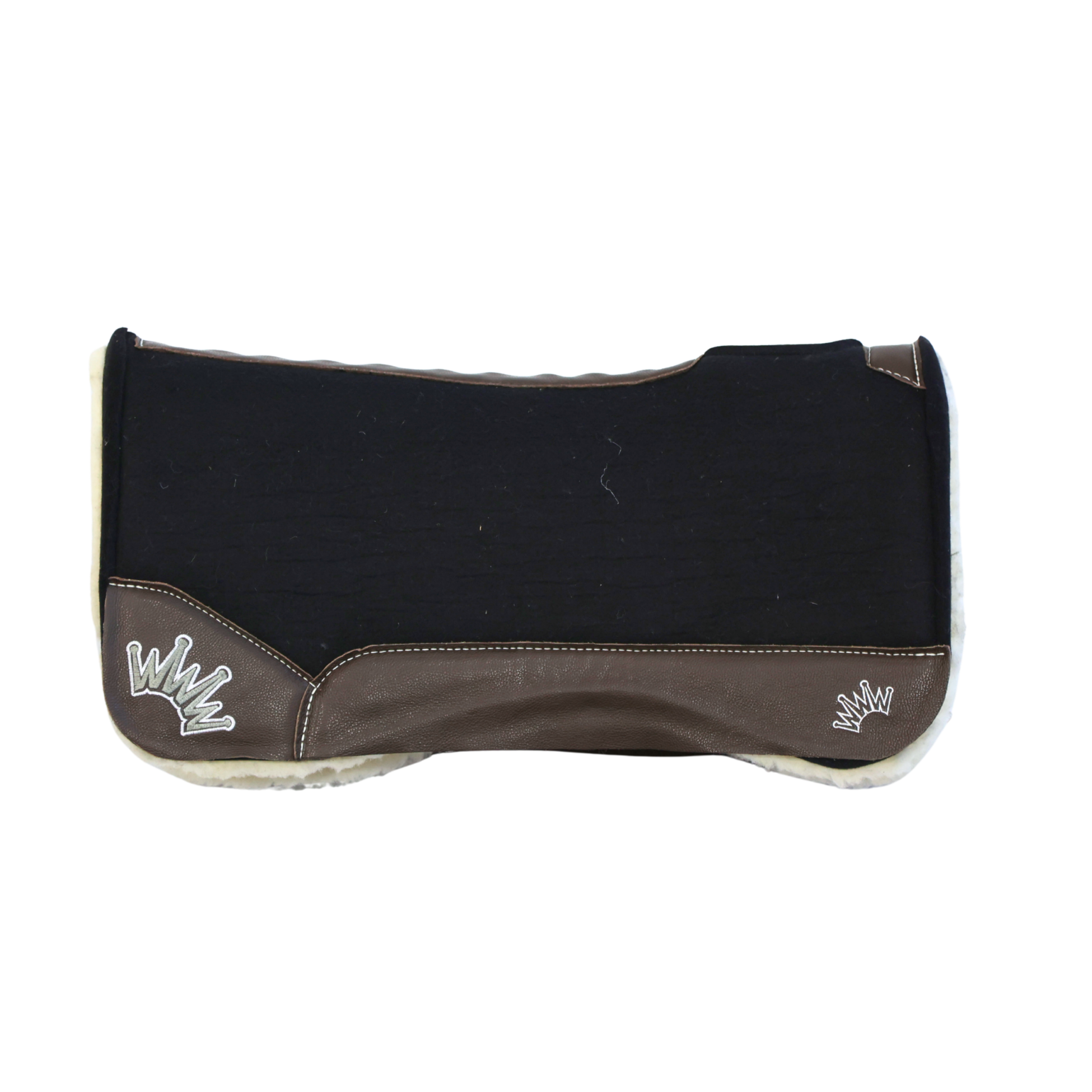 Best Ever Pads | Brown Leathers w/ White/Dark Gray Crown  | 1