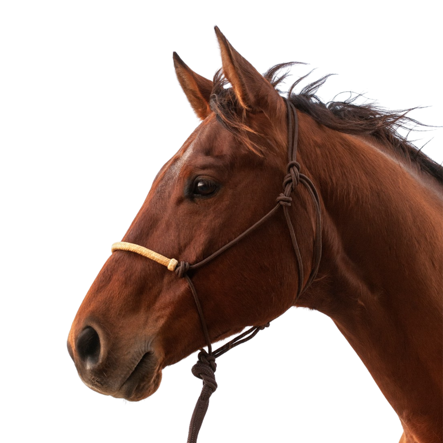 Classic Equine | Braided Rawhide Rope Halter