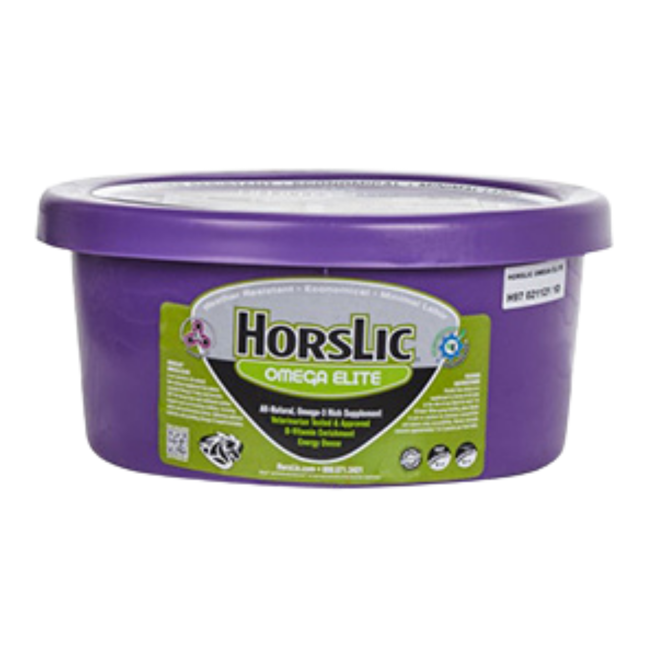 HorsLic | Omega Elite with ClariFly Equine Lick Tub| 25 lb