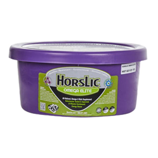 HorsLic | Omega Elite with ClariFly Equine Lick Tub| 25 lb